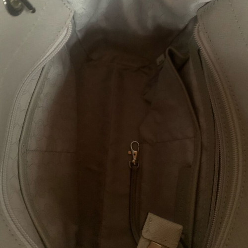 Michael Kors shoulder bag gray new with metal details