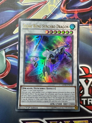 Clear Wing Synchro Dragon κάρτα Yu-Gi-Oh! σαν καινούργιο
