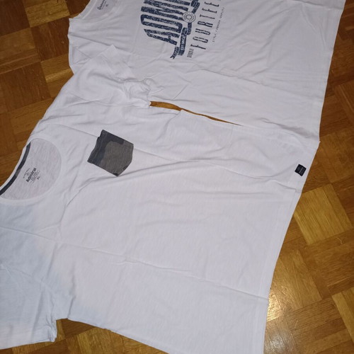 Admiral white t-shirts new, size XL, set of 2