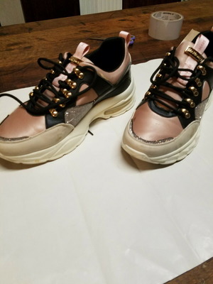 Maria Mare athletic shoes size 39 used, pink and silver