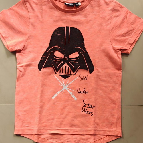Star Wars children's T-shirt Darth Vader size 8 used, 128 cm, pink