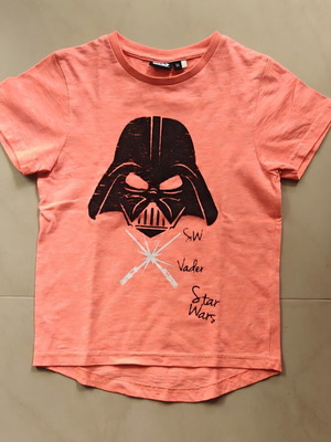 Star Wars children's T-shirt Darth Vader size 8 used, 128 cm, pink
