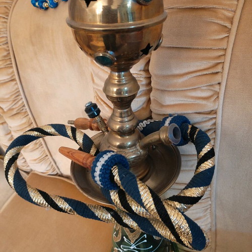 Hookah new 1 meter height with large decorative komboloi