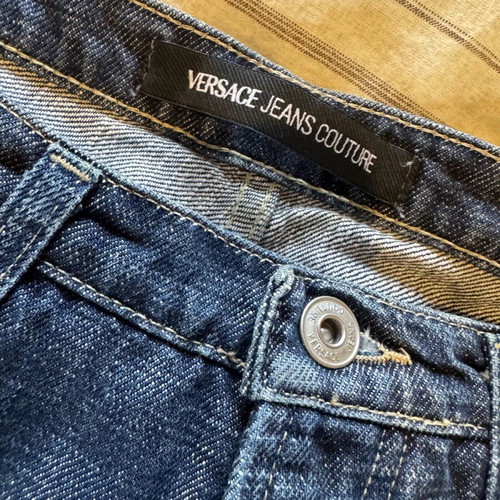 Versace denim shorts like new, size XS/S, blue