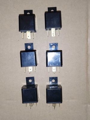 Car relay 5 pin FIAMM new, 12V 30A, pack of 6