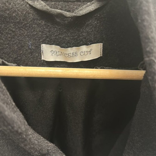 Princess Cut handmade coat like new, worn twice, size Small, black and gray