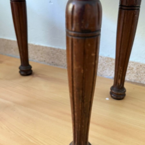 Vintage wooden side table used