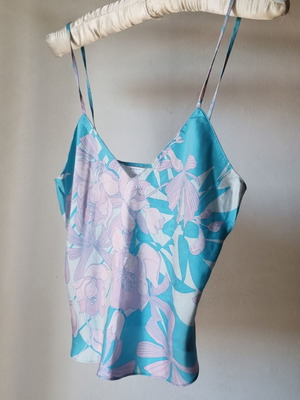 Silk camisole top size M, colorful