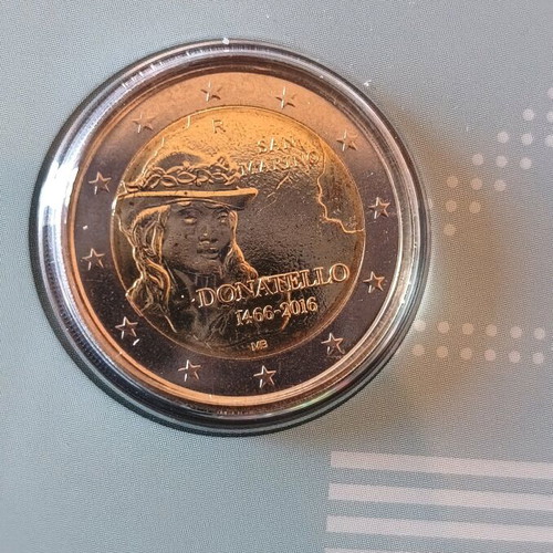 Collectible 2 euro coin San Marino 2016 Donatello new in blister