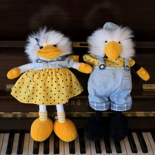 Nici collectible plush toys like new, 1980s-1990s, set of 2