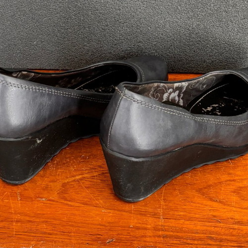 Envie Shoes leather pumps used, size 40, gray