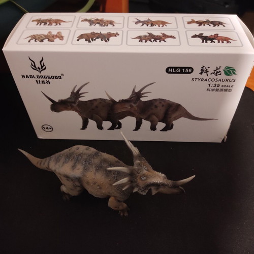 Haolongood Styracosaurus figure 1:35 scale like new PVC