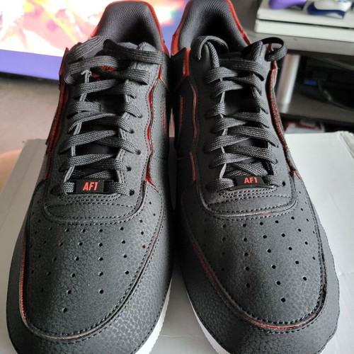 Nike Air Force 1 Low 1/1 Black Chile Red Pine Green new men's sneakers size 46