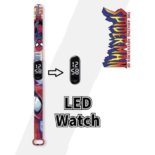 Spiderman kids LED watch new, waterproof