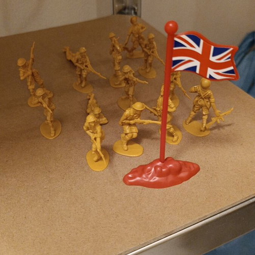 British World War II Soldier Figures Set of 12 Like New