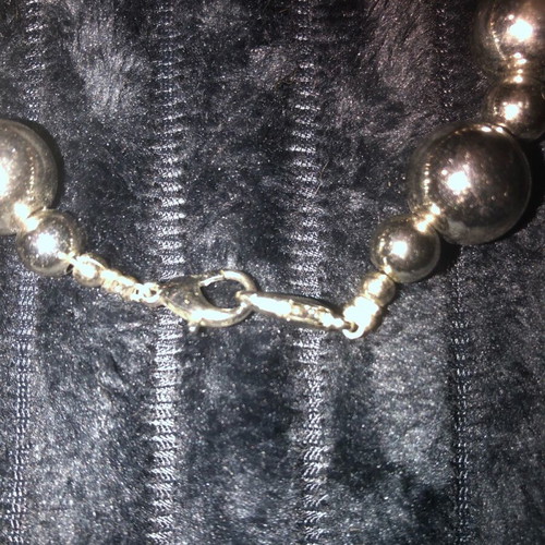 Silver anklet like new with double clasp