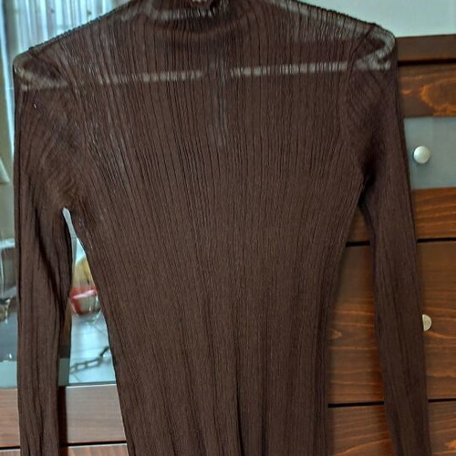 Zara brown blouse and pants set new with golden threads