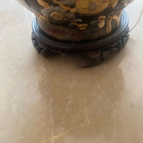 Table lamp Chinese style used with small base defect