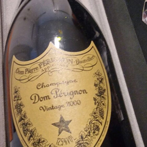 Dom Perignon 2000 champagne collectible, intact