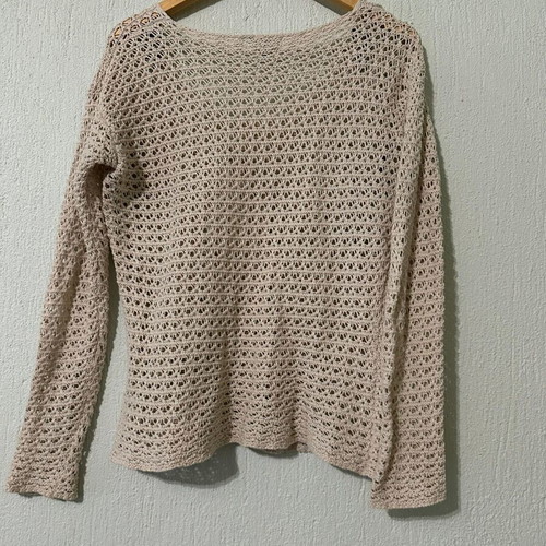 Knitted boho pullover Roxy like new, size M, beige