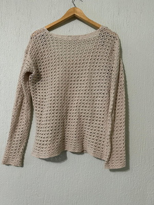 Knitted boho pullover Roxy like new, size M, beige