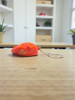 Ключодържател Берет Въздушни сили Офицер Хеликоптери червен по поръчка