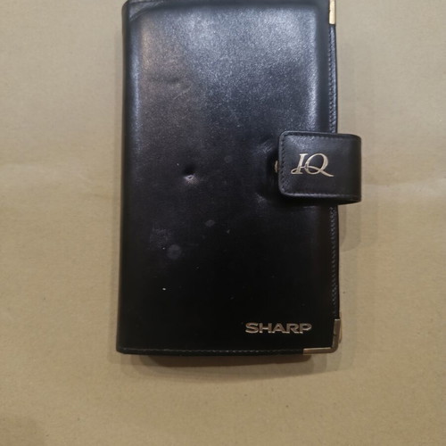 Sharp IQ-7000 organiser vintage, used with leather case