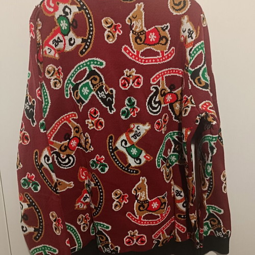Christmas sweater XL new, 100% polyacrylic, colorful by Frogies