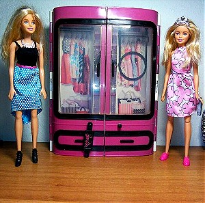 ΣΟΎΠΕΡ ΠΡΟΣΦΟΡΆ Barbie ντουλάπα με κούκλες