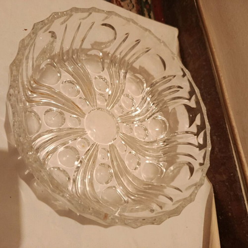 Glass serving platter like new, 1990s origin Greece