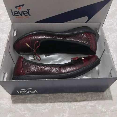 Level Anatomic ballerina shoes size 39 bordeaux leather new