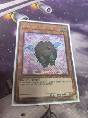 Winged Kuriboh Yu-Gi-Oh card like new, Quarter Century Secret Rare