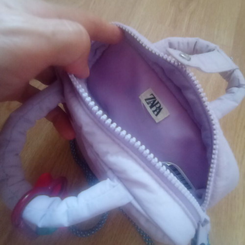 Zara crossbody bag for girls, lilac