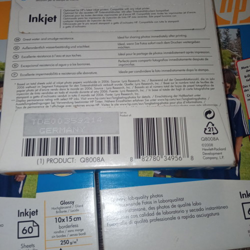 HP Advanced Photo Paper new, pack of 5