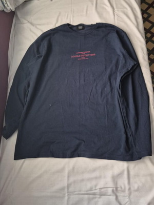 Double men's blouse 4XL used, electric blue