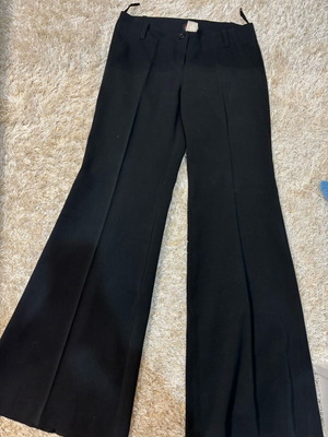 Fabric pants used, size L, black
