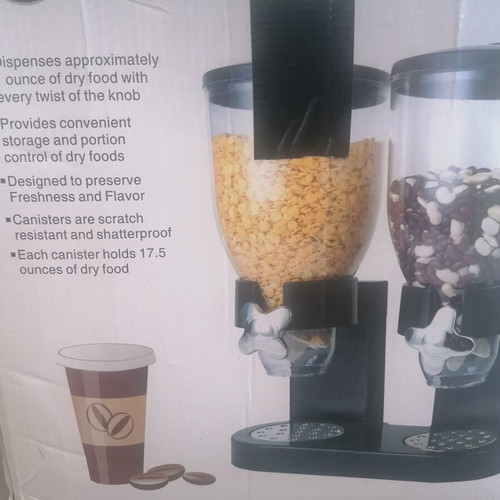 Double Cereal Dispenser used