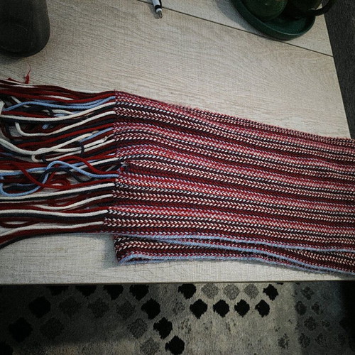 Scarf with fringes new multicolored