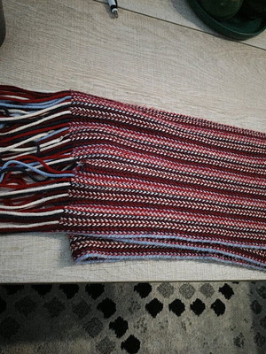 Scarf with fringes new multicolored