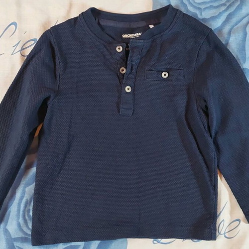 Orchestra kids' blue t-shirt like new, size 104 cm