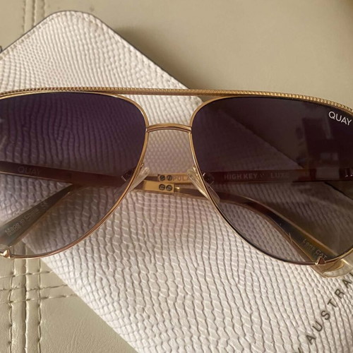Quay Australia High Key Luxe polarized sunglasses, gold