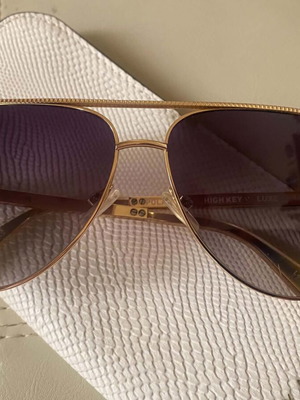Quay Australia High Key Luxe polarized sunglasses, gold