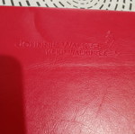 Johnnie Walker collectible red leather notebook