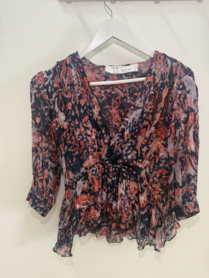 Iro Paris cropped top size 38, like new, floral print