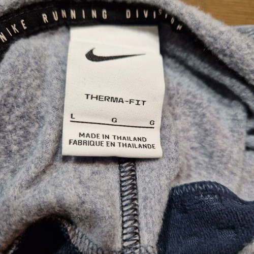 Nike Therma-FIT Run Division Sphere running shirt Large new, gray and blue
