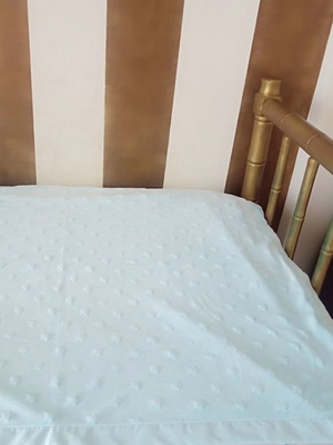 Mothercare baby blue super soft baby blanket with embossed stars like new