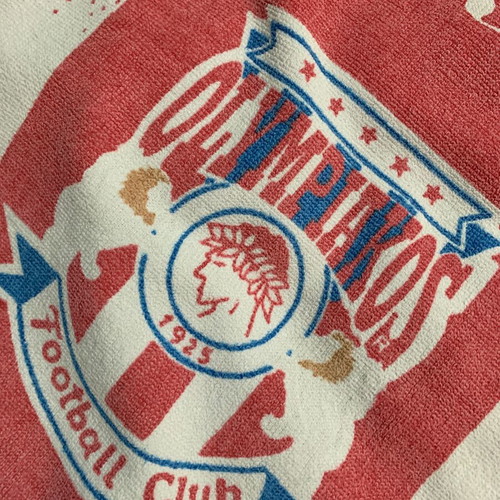 Olympiakos 1997 towel used, authentic, clean 1.40x72 cm
