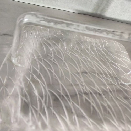 Glass serving tray like new