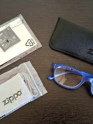 Γυαλιά Πρεσβυωπίας Zippo +3,50 μπλε Soft Touch σαν καινούργια