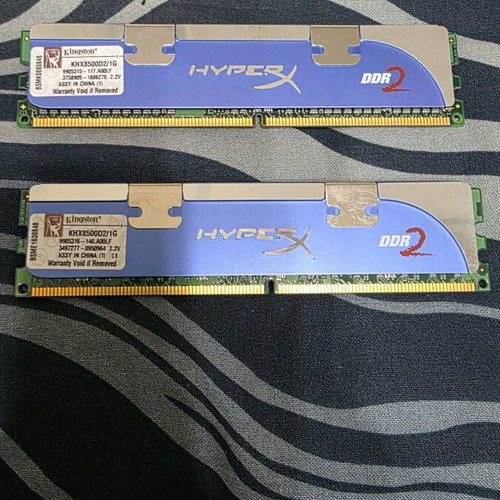 Kingston HyperX DDR2 2x KHX8500D2/1G like new
